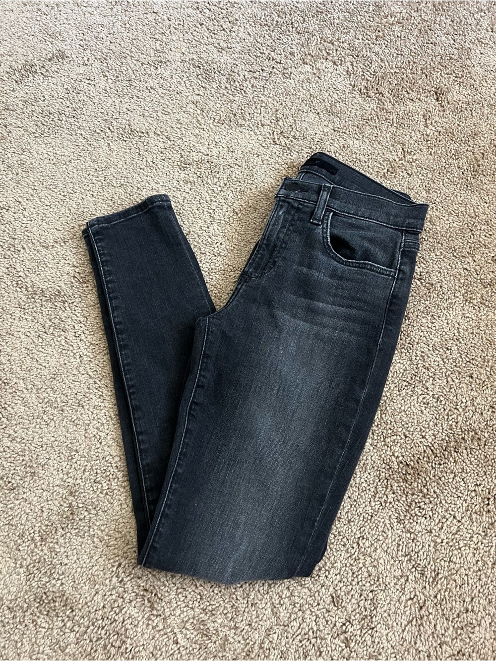 Joe's Jeans Black Skinny Jeans with Subtle Fade